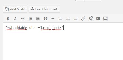 author shortcode