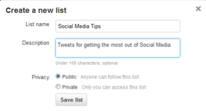 creating twitter lists creating twitter lists